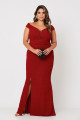 Vestido longo Marjorie Marsala