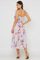 Vestido Midi Estampado Catarina Lavanda