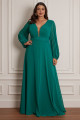 Vestido Festa Madrinha Plus Size Verde Esmeralda   Longo Ladydress